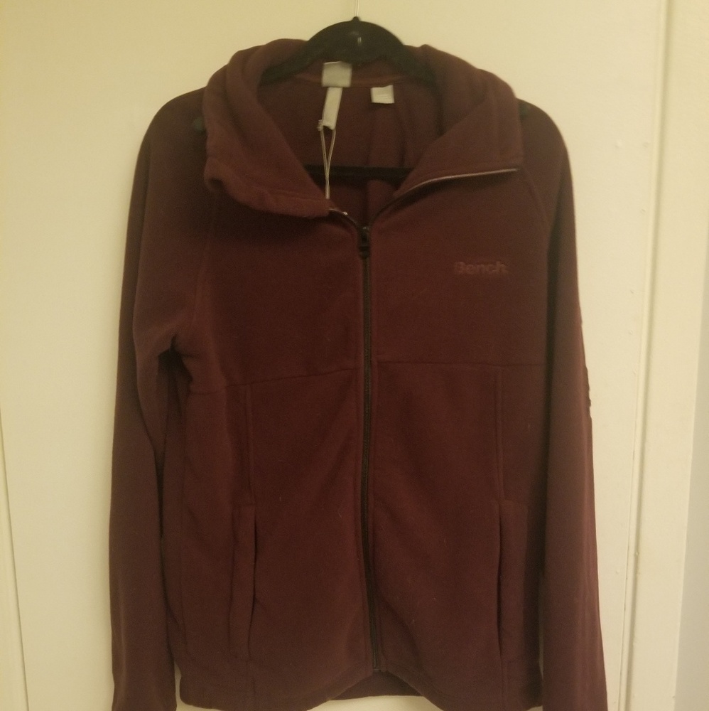 BNWT Bench burgundy zip sweater